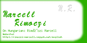 marcell rimoczi business card